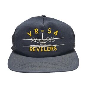 Vintage VR-54 Revelers‎ US Navy Trucker Hat Mesh Snapback Cap Made in USA